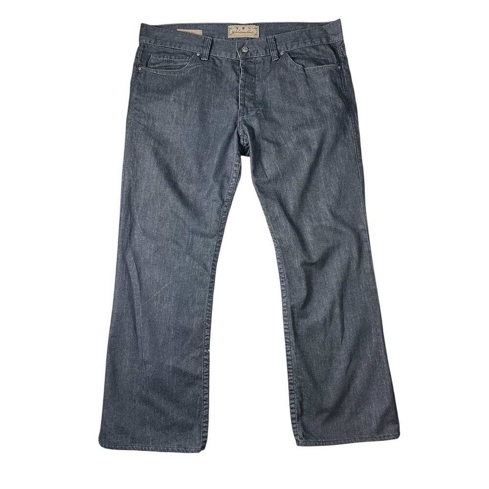 William Rast Mens Y2K 90s Vintage Retro Black Denim Billy Flare Jeans Size 38